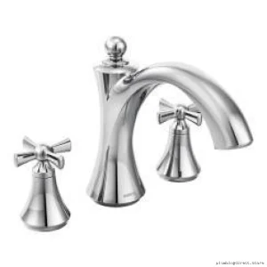 Chrome Roman Tub Faucet Trim for Moen Wynford Bathtubs - T657