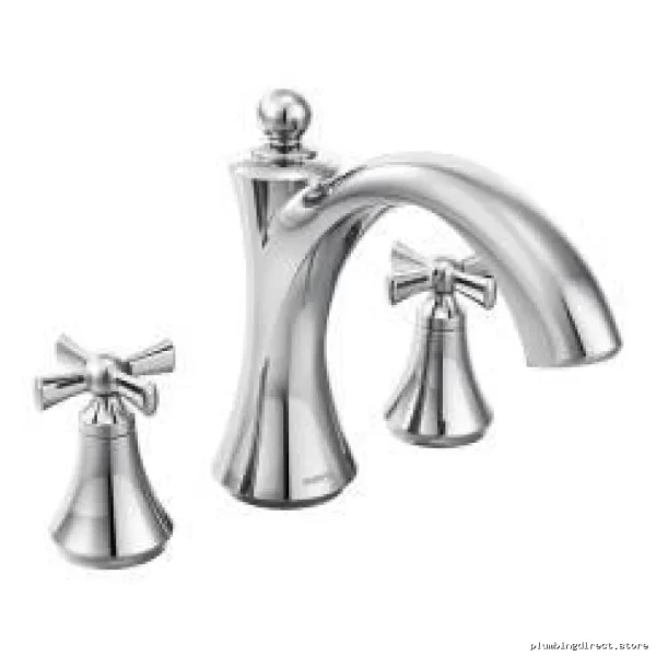Chrome Roman Tub Faucet Trim for Moen Wynford Bathtubs - T657