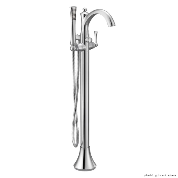 Moen Wynford Floor Mount Tub Filler with Durable Modern Chrome Finish - Model 655