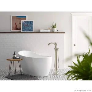 Oil Rubbed Bronze Floor Mount Tub Faucet - Moen Wynford Collection