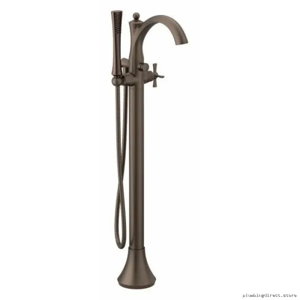 Oil Rubbed Bronze Floor Mount Tub Faucet - Moen Wynford Collection - Image 3