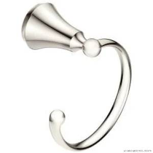 Moen YB5286NL Polished Nickel Wynford Bathroom Towel Holder Ring