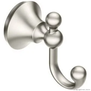 Moen Brushed Nickel Robe Hook - Wynford YB5203BN Wall Mount
