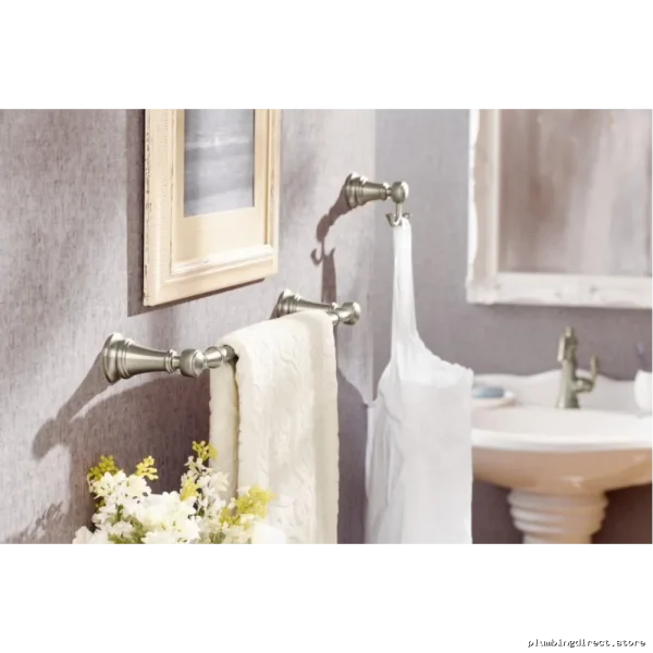 Moen YB8418BG Brushed Gold 18-Inch Bathroom Towel Bar in Weymouth Style