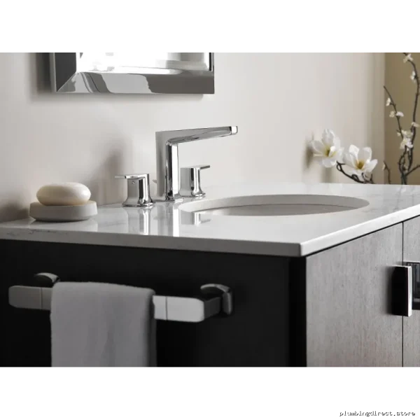 Moen Chrome Towel Ring Bathroom Accessory YB5086CH Via Collection - Image 3
