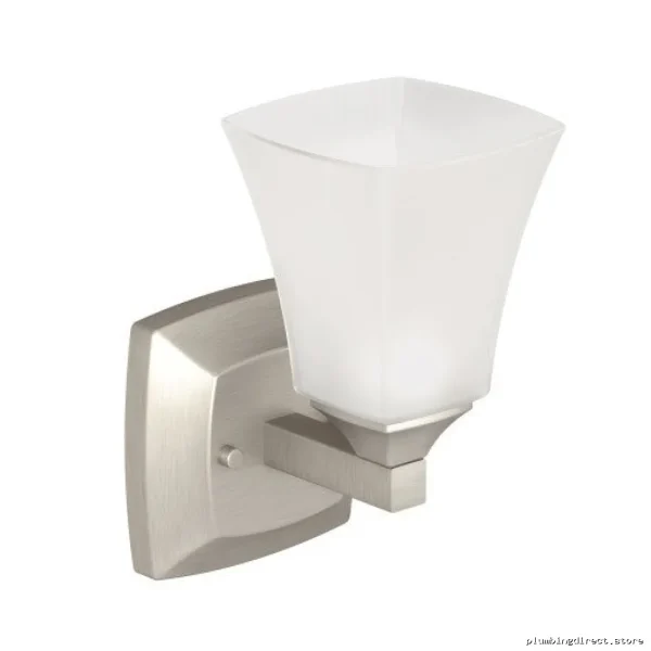 Elegant Brushed Nickel Wall Sconce - Voss 1-Globe Design, Moen YB5161BN - Image 2