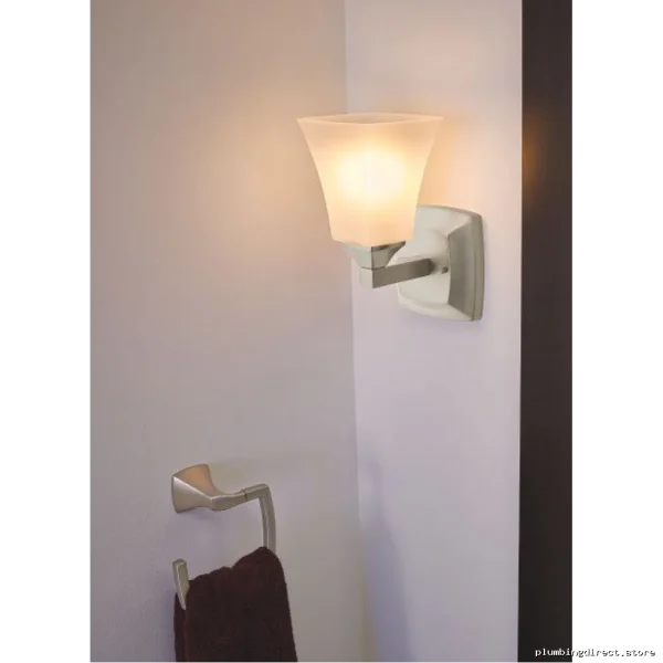 Elegant Brushed Nickel Wall Sconce - Voss 1-Globe Design, Moen YB5161BN