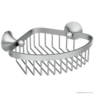 Space-Saving Chrome Corner Shower Basket | Moen YB5275CH Easy Clean