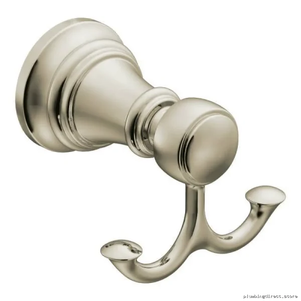Moen Double Robe Hook with Polished Nickel Finish YB8403NL