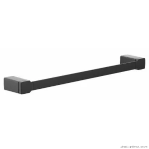 Moen YB8818BL 90-Degree Matte Black Towel Bar - 18-Inch