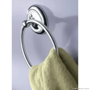 Modern Chrome Towel Ring - Premium Yorkshire Design 5386CH by Moen