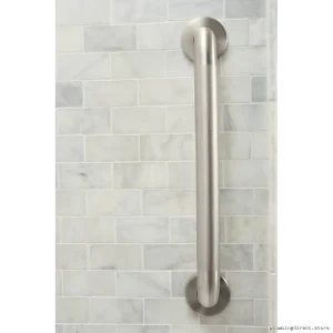 Moen LR8918P Sturdy Non-Slip Grab Bar - Peened Finish for Home Bathroom Safety