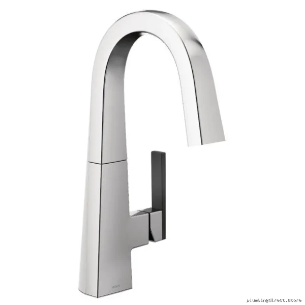 Moen Chrome Bar Faucet S55005 for Modern Kitchen Sinks - Image 2
