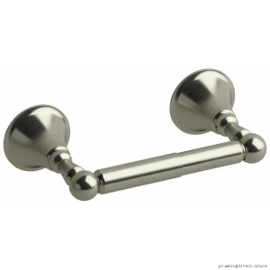Brushed Nickel Toilet Paper Holder by Momenti - Modern MM3BN Design