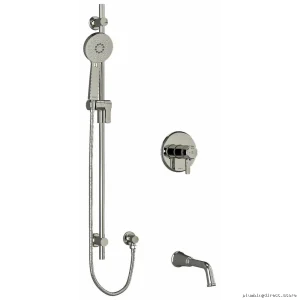Momenti Thermostatic Tub & Shower Faucet Kit - Polished Nickel