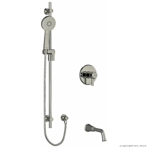Momenti Thermostatic Tub & Shower Faucet Kit - Polished Nickel