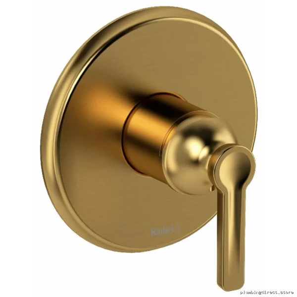 Brushed Gold Pressure Balance Shower Valve Trim by Momenti RIOBEL