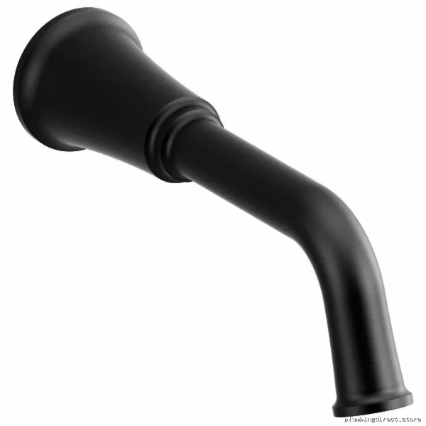 Momenti Modern Black Tub Spout - Easy Install MMSQ80BK RIOBEL