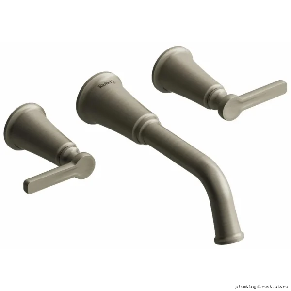 Momenti Wall Mount Tub Filler with Easy Grip Handles - Fast Flow & Durable Brushed Nickel Design