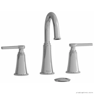 Momenti Widespread Faucet with C-Spout & J-Shaped Handles - 1.2 GPM Low-Flow Chrome
