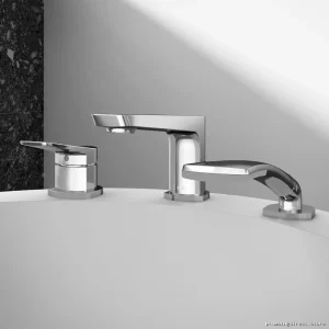 Chrome Deck Mount Tub Filler with Handshower - Moroka Kalia BF1915-110