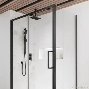 Moroka Dual-Function Thermostatic Shower Valve with Diverter - Matte Black