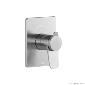 Moroka 2-Way Thermostatic Coaxial Diverter Valve - Chrome Finish Easy Temp Control BF1921-110 Kalia