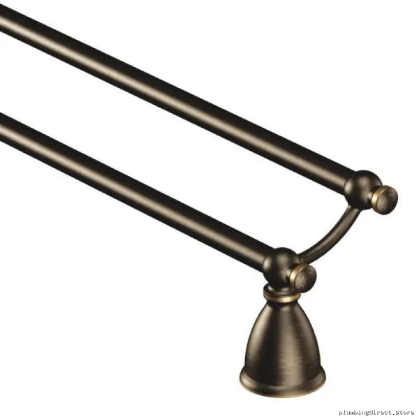Moven Caldwell Dual-Towel Holder – Modern Design in Warm Bronze #Y... - Image 2