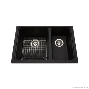 Mythos 1.75-in Undermount Granite Composite Sink - Onyx