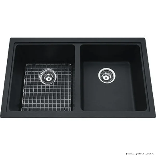 Mythos 2 Bowl Granite Sink Undermount Design – Onyx KGD2U-9ON Kindred