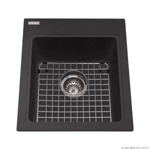 Mythos 1 Bowl Premium Granite Drop-In Sink - Onyx KGSL2017-8ON Kindred Durable Design