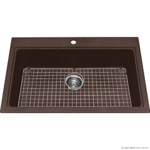 Mythos Espresso Granite Kitchen Sink Single Bowl Drop In