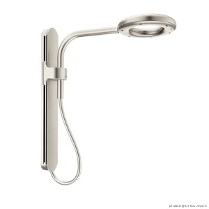 Nebia Adjustable Rainshower Shower Head with Sliding Arm - Spot Resist Brushed Nickel N207R0SRN