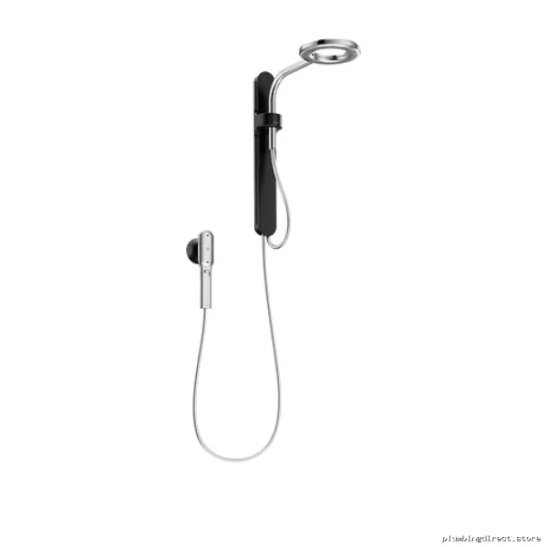 Nebia Luxury Water-Saving Spa Shower Kit in Matte Black/Chrome - Moen Compatible N207C0BLC