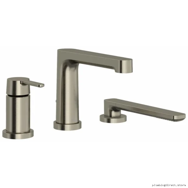 Nibi 3-Hole Deck-Mount Tub Filler Trim | Brushed Nickel Finish for Simple Setup