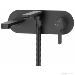 Nibi Black Wall Mount Tub Filler Kit - TNB21BK RIOBEL