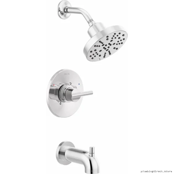 Nicoli 14 Series Chrome Tub & Shower Trim Kit (Valve Included) - 144749 Delta - Image 4
