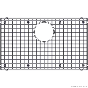 Non-Slip Stainless Steel Dish Drain Rack by Precis | Model #401804 Blanco