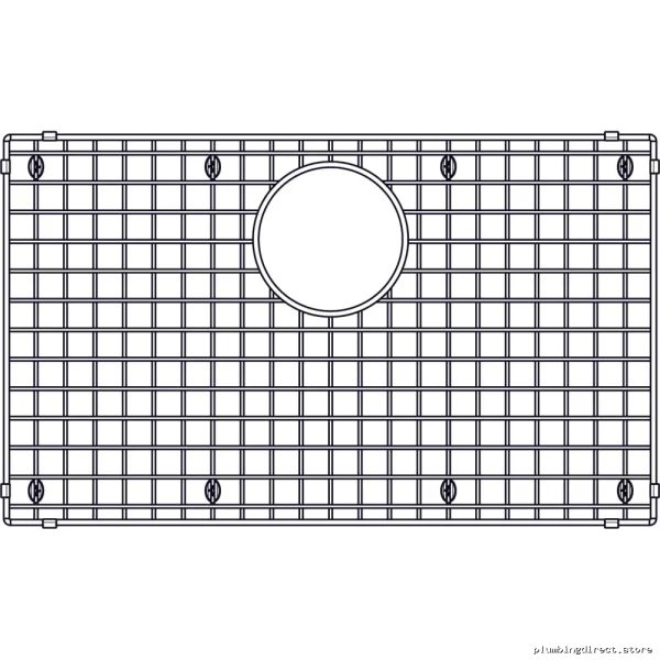 Non-Slip Stainless Steel Dish Drain Rack by Precis | Model #401804 Blanco