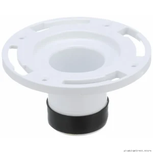 3-Piece PVC Twist-N-Set Toilet Flange for Easy Installation - OATEY 43654