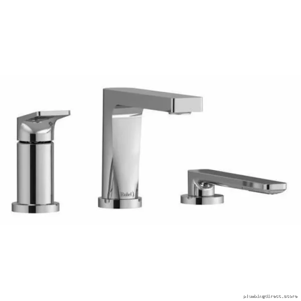 Ode 3-Hole Pressure-Balanced Deck-Mount Tub Filler w/ Hand Shower Trim - Chrome TOD16C RIOBEL