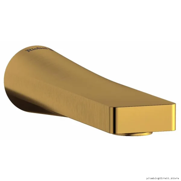 Brushed Gold Tub Spout - Ode Brand Showerhead Faucet Set OD80BG RIOBEL