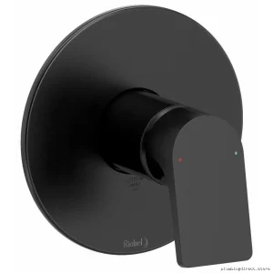Ode TOD51BK RIOBEL Pressure Balancing Valve Trim - Matte Black Modern Shower Fixtures