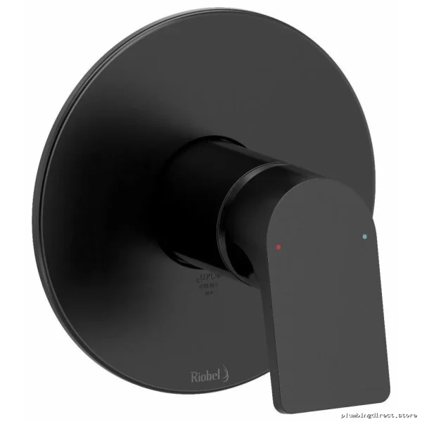 Ode TOD51BK RIOBEL Pressure Balancing Valve Trim - Matte Black Modern Shower Fixtures