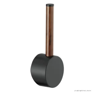 Odin Bar-Style Faucet with Premium Wood Lever Handle - Matte Black HLB177-BLWD Brizo