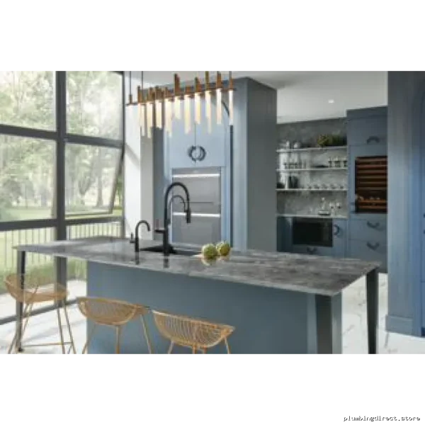 Odin Kitchen Faucet with Spring Pulldown Spray Single-Handle Matte Black 63375LF-BLLHP Brizo - Image 2