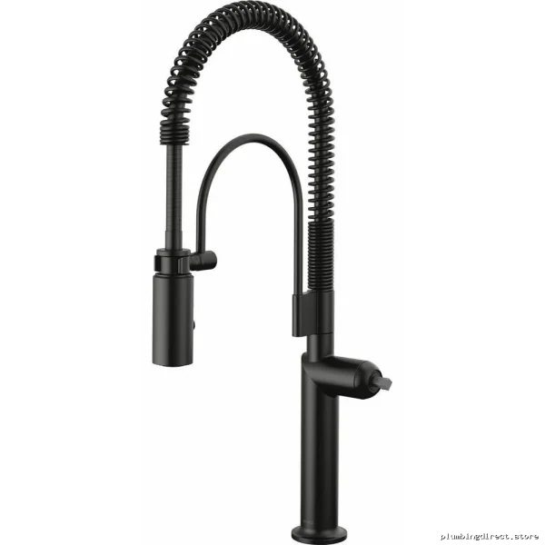 Odin Kitchen Faucet with Spring Pulldown Spray Single-Handle Matte Black 63375LF-BLLHP Brizo - Image 3