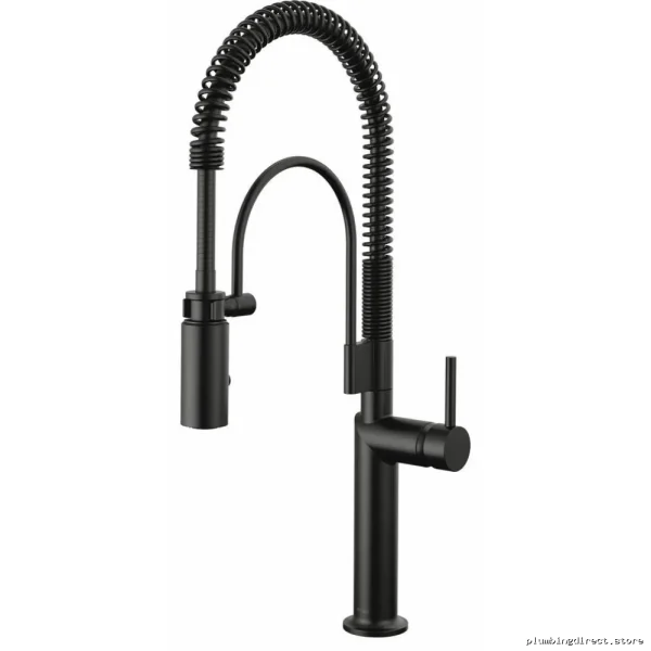 Odin Kitchen Faucet with Spring Pulldown Spray Single-Handle Matte Black 63375LF-BLLHP Brizo