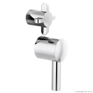 Odin Pressure Balance Shower Handles - Chrome Cross Design with Built-In Diverter HX75P75-PC Brizo