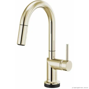 Odin SmartTouch Arc Prep Faucet w/ Pulldown Spray - Slim Handle Polished Nickel